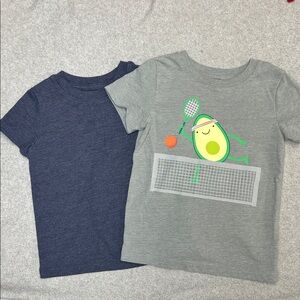 Cat & Jack Gray and Navy Kids' Tees with Tennis Avocado-Boys 2T